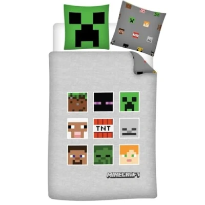 Afbeelding van Dekbedovertrek, Pixel Eenpersoons 140 x 200 Polyester