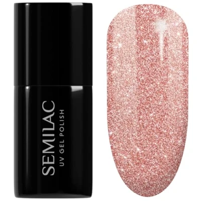 Afbeelding van Semilac Uv nagellak Hybrid 458 Sparkling Rose 7ml collectie Flash