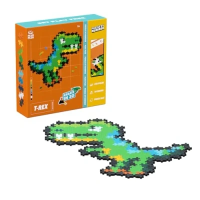 Afbeelding van Plus Puzzle by Number Dinosaurus T Rex 250 stukjes 4334 Puzzel en Bouwspeelgoed in één Vanaf 5 jaar