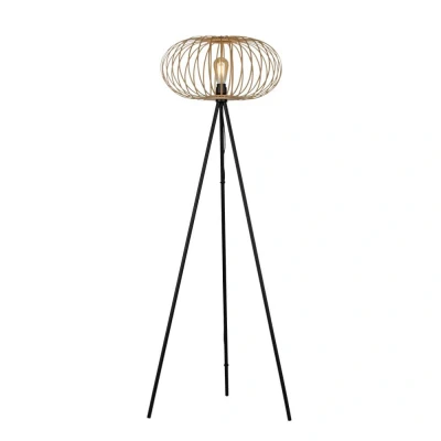 Afbeelding van Just Light Tripod vloerlamp Racoon hout 11415 79