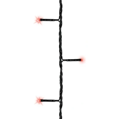 Afbeelding van Kerstverlichting twinkle met timer rood buiten 180 lampjes boomverlichting