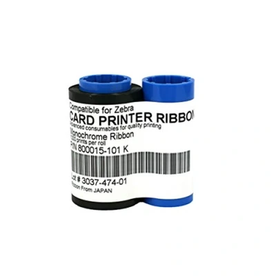 Afbeelding van 800015 101 Zwart Monochroom Lint voor Zebra P330i P420i P430i Card Printers, 1000 Prints