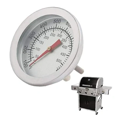 Afbeelding van AMOYER 50 500c Barbecue Thermometer Roestvrij Staal Roker Grill Temperatuurmeter