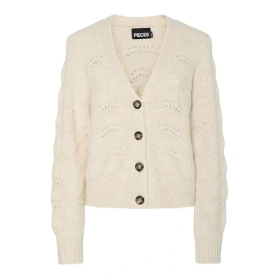 Afbeelding van PIECES vest PCBIBBI van gerecycled polyester wit