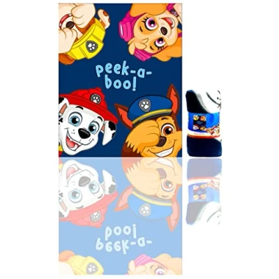 Afbeelding van Paw Patrol Peek a Boo Plaid Fleece Deken 100x140 cm disney