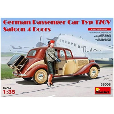 Afbeelding van Miniart German Passenger Car Typ 170v.saloon 4 Doors (Min38008) modelbouwsets, hobbybouwspeelgoed voor kinderen, modelverf en accessoires