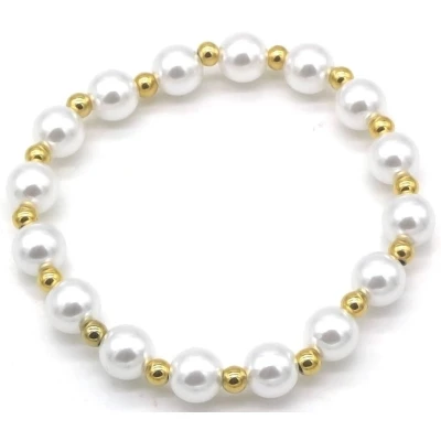 Afbeelding van Bijoutheek Armband (Sieraad) Parels Balletjes Goud