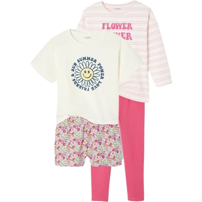 Afbeelding van Vertbaudet Set van 2 pyjama&#039;s Basics meisje Flower power