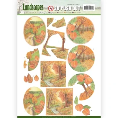 Afbeelding van 3D Pushout Jeanine`s Art Landscapes Fall