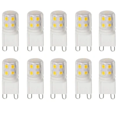Afbeelding van WULUN G9 Ledlampen, 2 W, koudwit, 6000 K, 200 lumen, led gloeilamp, komt overeen met 20 W halogeenlamp, flikkert niet, AC 220 240 V, 360 graden stralingshoek, verpakking van 10 stuks