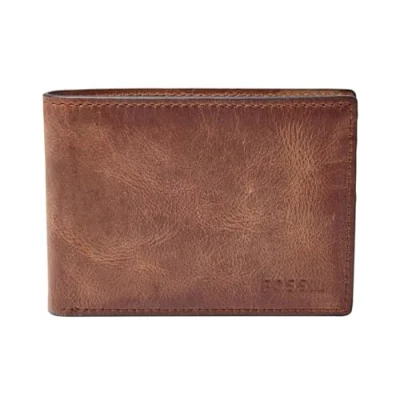 Afbeelding van Fossil Portemonnee, Heren, Maat: One Size, Brown