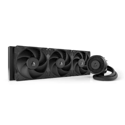 Afbeelding van ARCTIC Liquid Freezer III Pro 420 waterkoeling pc, AIO CPU waterkoeler, 3 x 140 mm, 38 mm radiator, PWM pomp, VRM ventilator, AMD AM5/AM4, Intel LGA1851/1700 Contact Frame, zwart