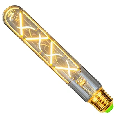 Afbeelding van TIANFAN Led lampen Vintage gloeilamp T28 Reageerbuis 4W Zigzag filament 185 mm Dimbaar 220 / 240V E27 Edison lamp Decoratieve Helder