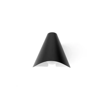 Afbeelding van &amp;TRADITION Wandlamp Bonnet SC103, zwart, aluminium, G9