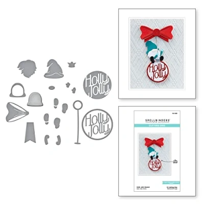 Afbeelding van Spellbinders Holly Jolly Gnome Kabouter voor Kerstmis, Metaal
