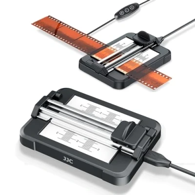 Afbeelding van JJC Slide Film Cutter voor 35 mm 120 formaat film, Negatives Snijgereedschap Nauwkeurige gradaties + Verstelbare Helderheid Light Pad
