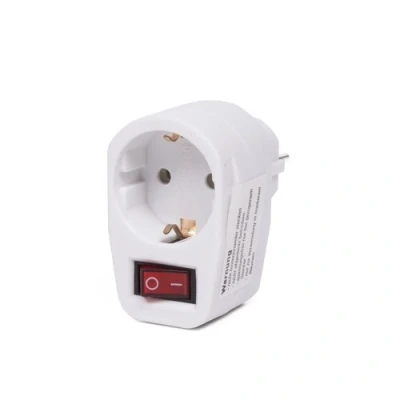 Afbeelding van Benson Stopcontact + Schakelaar Randaarde 3500 Watt Wit
