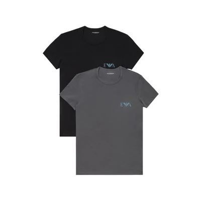 Afbeelding van Emporio Armani T shirt heren, zwart/magneet, L