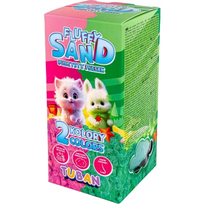 Afbeelding van Tuban Fluffy Sand Pink &amp; Green 2 x 70 g.