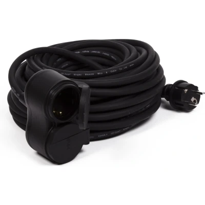 Afbeelding van Benson Verlengsnoer 10 meter met Randaarde Stekker 16A 230 V Zwart