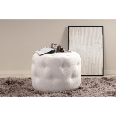 Afbeelding van Svea Juno hocker Teddy wit