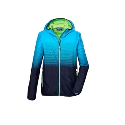 Afbeelding van killtec jongens Functioneel jack/regenjack met capuchon KOS 139 BYS JCKT, azur, 128, 42992 000