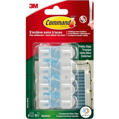 Afbeelding van 3M Command TM Outdoor lichtclips Transparant Inhoud: 8 stuk(s)