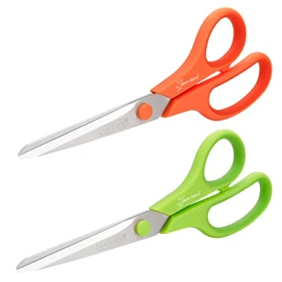 Afbeelding van Rapesco 1666 Germ Savvy Antibacterieel, 21 cm Schaar met Titanium Blad en Zachte Handgreep, Diverse Kleuren, Verpakking van 2