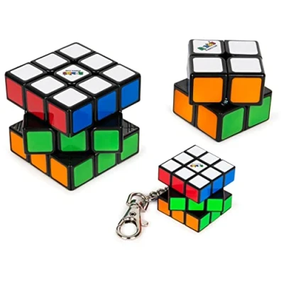 Afbeelding van Rubik&#039;s Cube Set Originele 3x3 kubus met 2x2 en sleutelhangerkubus