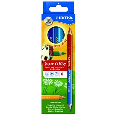 Afbeelding van Lyra Potloden super ferby duo 6 stuks