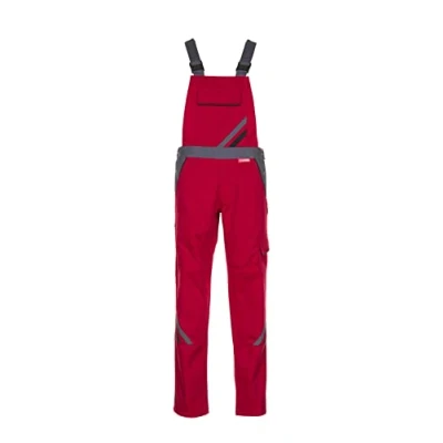 Afbeelding van Planam Highline dames tuinbroek rood leisteen zwart model 2392 maat 40