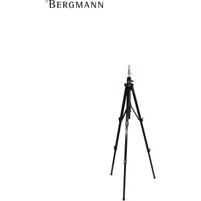 Afbeelding van Bergmann Vloerstatief voor oefenhoofd zwart 70 715cm Haibu by Kapperskorting.com