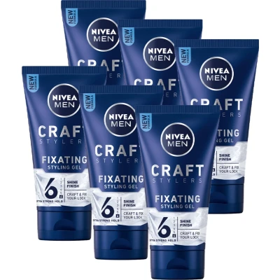 Afbeelding van 3x Nivea Men Styling Shine Gel 150 ml