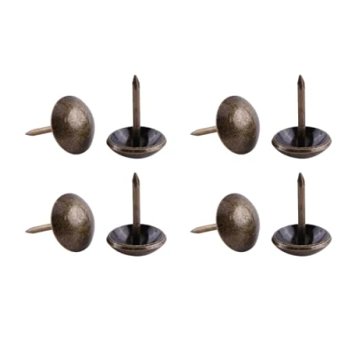 Afbeelding van Hilitand Meubelspijkers 100 stuks, Ambachten Klinknagel Bekleding Linknagel Sofa Studs Punaise, Antiek Messing (#4)
