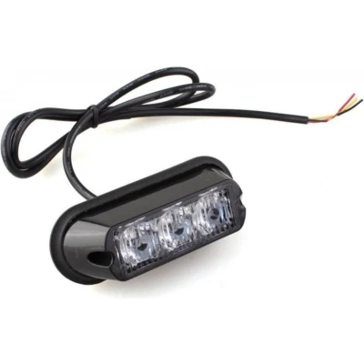 Afbeelding van Bumper flitser wit 3 LED 9W R10/R65