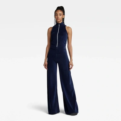 Afbeelding van G star Velvet Overall Blauw 2XS Vrouw