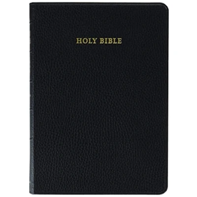Afbeelding van ESV Diadem Reference Edition with Apocrypha, Black Calf Split Leather, Red letter Text, ES544:XRA