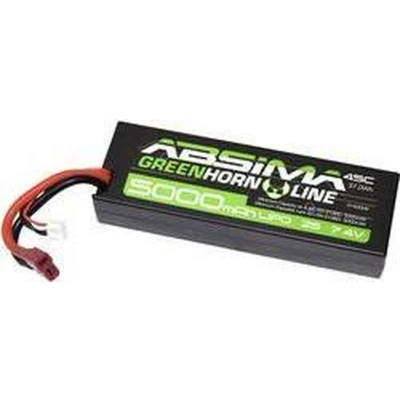 Afbeelding van Absima LiPo accupack 7.4 V 5000 mAh Aantal cellen: 2 50 C Box hardcase T stekkersysteem