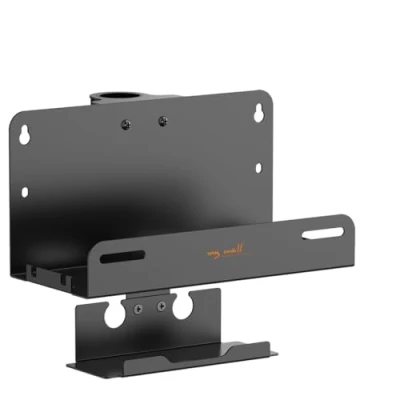 Afbeelding van my wall HZ53L Media Player houder, montage op tv standaard met 35 mm buis, plank voor stekkerdoos, houder streaming box, IP gaming consoles, accessoires, belastbaar tot 3 kg