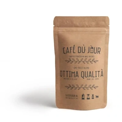 Afbeelding van Café du Jour Espresso Ottima Qualità 500 gram vers gebrande koffiebonen