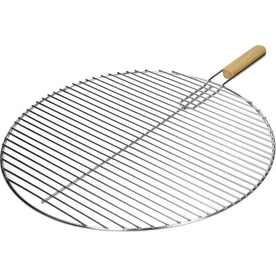 Afbeelding van Grillrooster roestvrij staal rond 54,5cm met handgreep