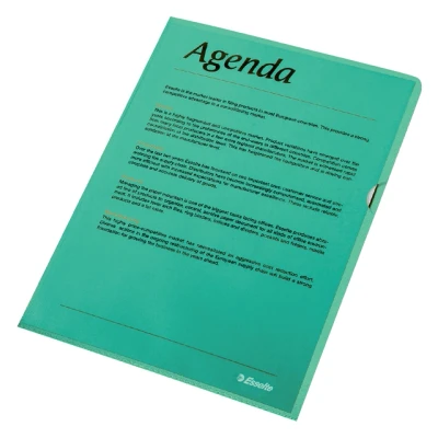 Afbeelding van L map Esselte standaard A4 0.11mm PP groen