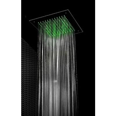 Afbeelding van SB Square Chromotherapy Regendouche inbouw volledig RVS 1208955462