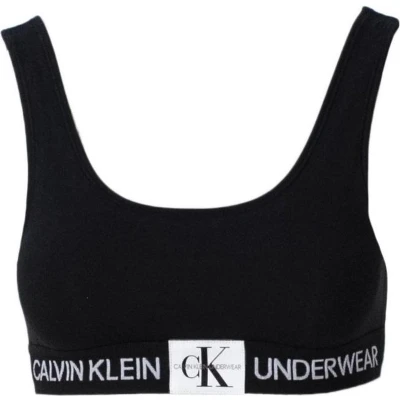 Afbeelding van Calvin Klein Unlinde Bralette met CK logo Zwart
