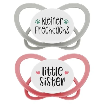 Afbeelding van nip ® Soother My Butterfly Green Special Edition, maat 3 (16 32 maanden), brutale das / little zusje