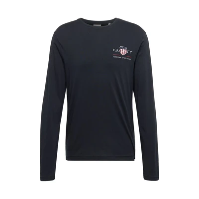 Afbeelding van GANT REG Medium Archive Shield Longsleeve, Heren, Maat: Large, Black