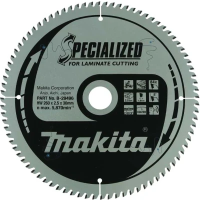 Afbeelding van Makita B 29496 Afkortzaagblad Laminaat 260x30x1,8mm