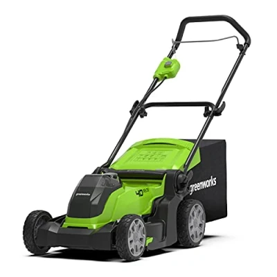 Afbeelding van Greenworks Accu Grasmaaier 40 Volt 41 cm Zonder en Lader Snijhoogte: 20 70 mm 50 L Grasopvangbox 0 500 m² Met Mulchfunctie Groen