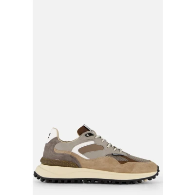 Afbeelding van Floris van Bommel Noppi 18.26 suède sneakers lichtbruin