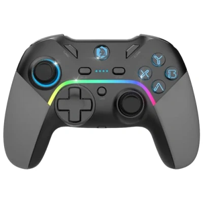 Afbeelding van EMPIRE GAMING 2,4GHz WiFi draadloze gamepad oplaadbare gamingcontroller PC/PS3/Switch Macro/Tubo modus Dubbele vibratie 3,5 mm audiopoort Ergonomisch USB C kabel
